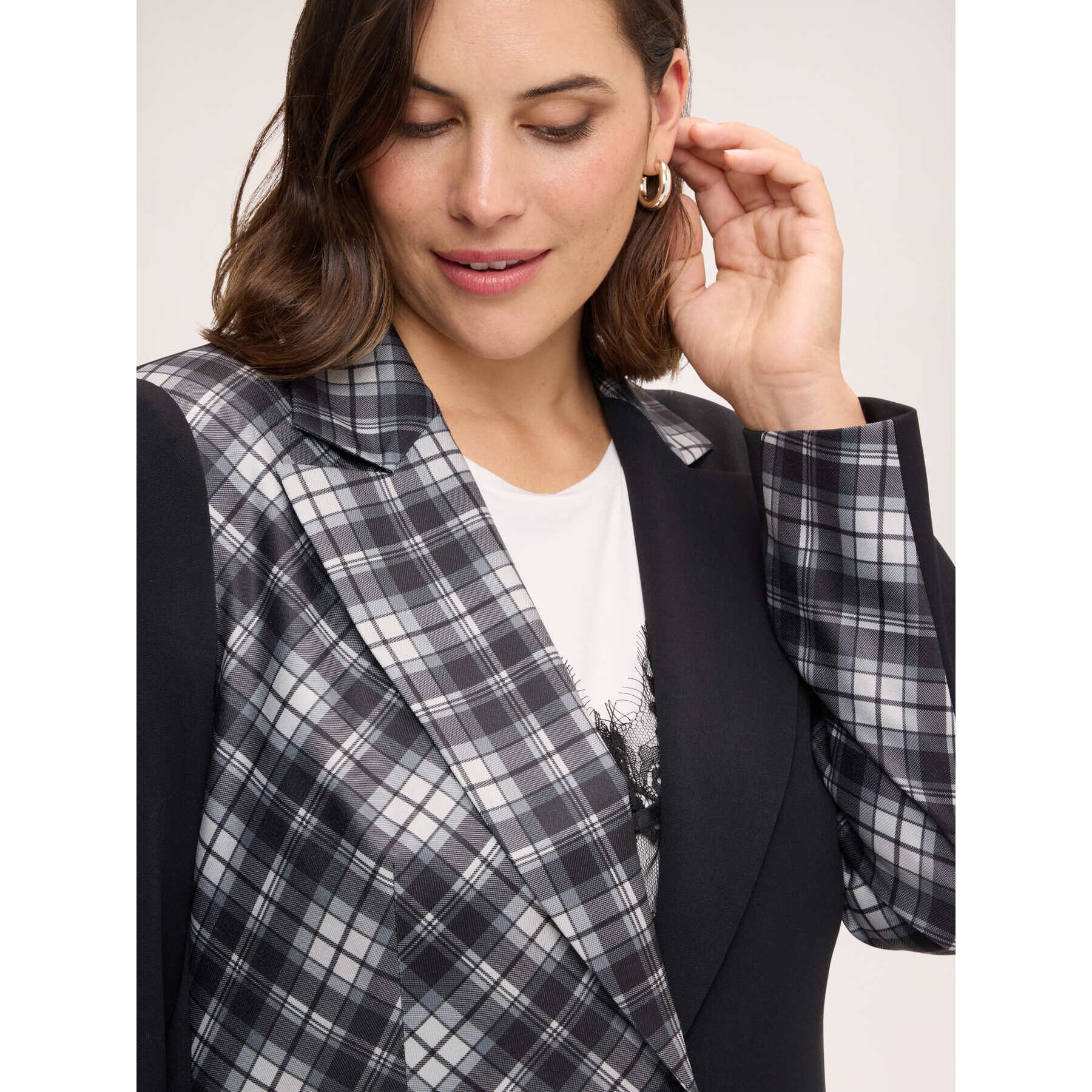 Fiorella Rubino - Blazer bicolor - Negro