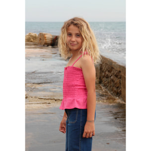 T-shirt Fucsia Per Bambina