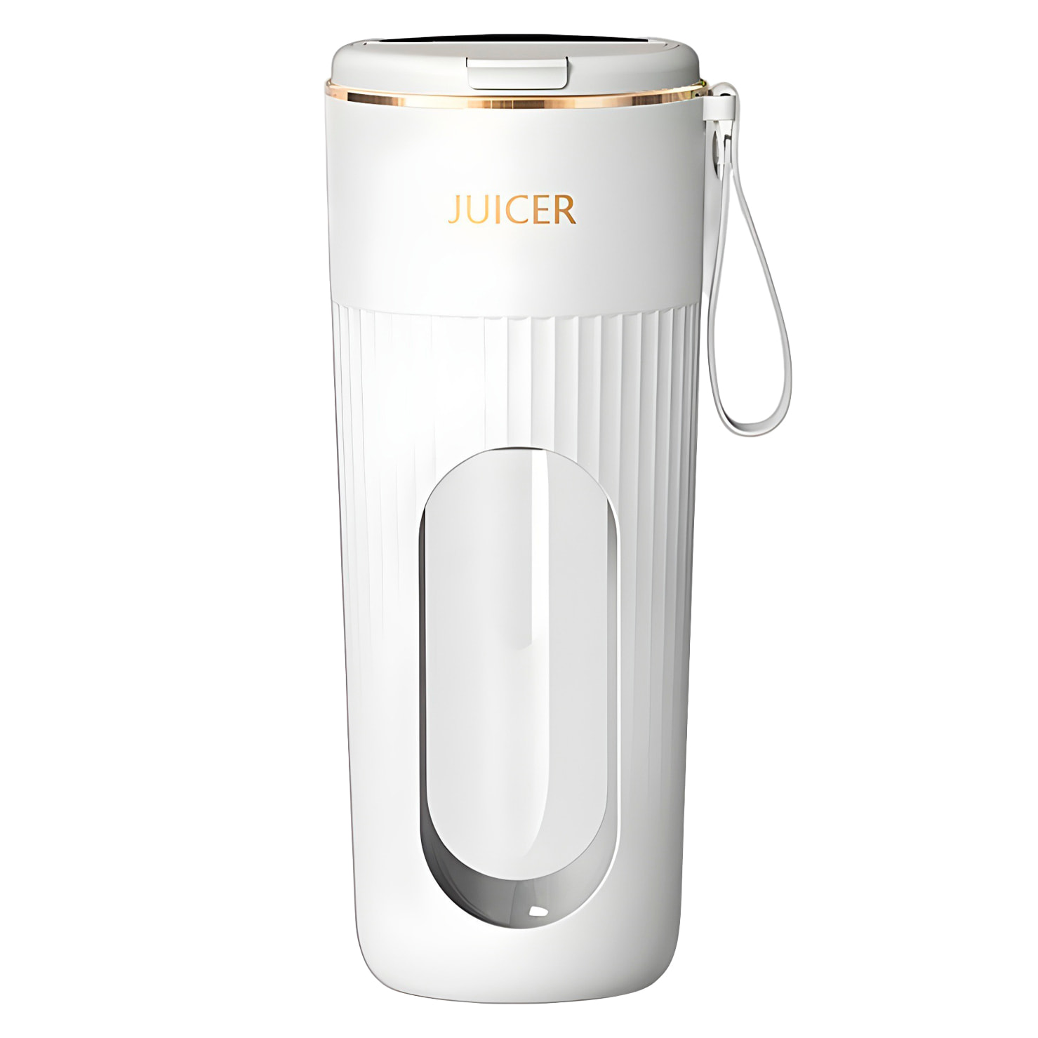 Batidora portátil AJ-01. 340ml con 14 cuchillas de acero, pantalla LCD e inicio de seguridad por doble click.