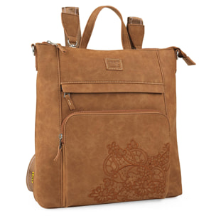 Bolso Mochila Mujer Lois Marcy Marron