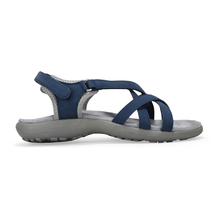 Sandalias de senderismo azules con cierre fácil