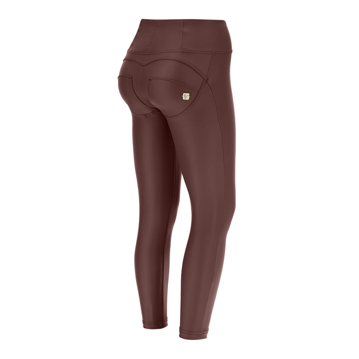 Pantaloni push up WR.UP® 7/8 superskinny vita alta similpelle