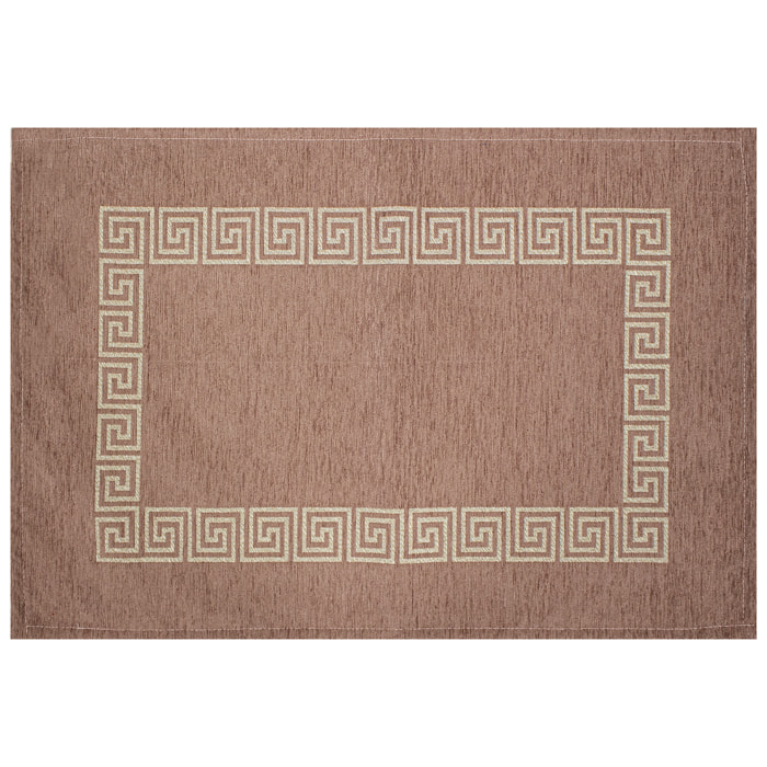 TAPPETO DA CUCINA DIS.CIPRO COL. PRUGNA 57X280 CM CON ANTISCIVOLO