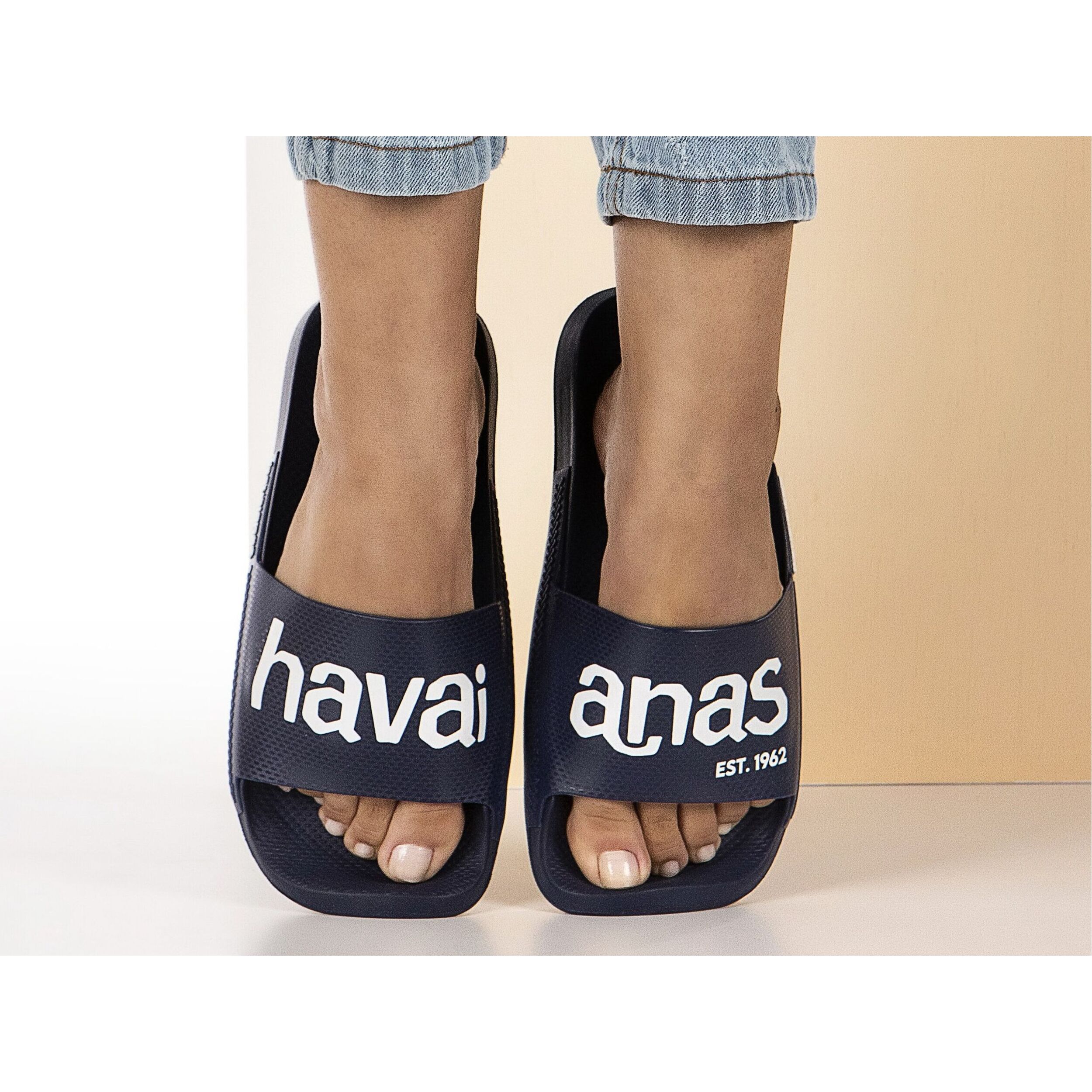 Infradito Havaianas HAV. SLIDE CL.LOGOMANIA Blu