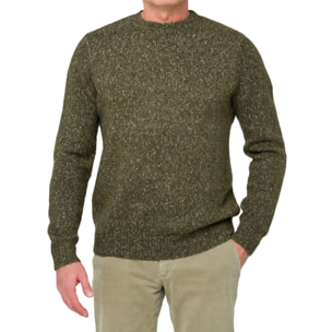 Maglia girocollo Hot Buttered Alaska verde militare