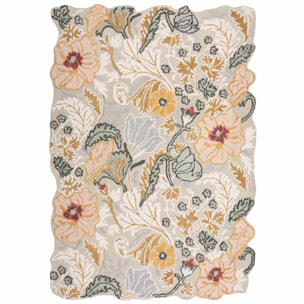 Tapis en laine floral géométrique DAPHNE Rose