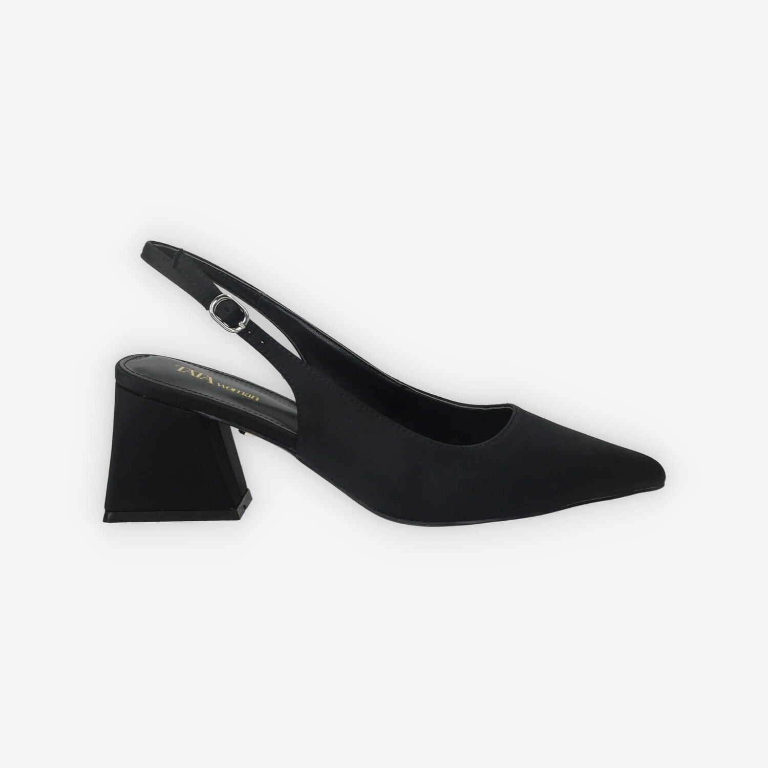 Décolleté sling back Donna Tata Italia Nero