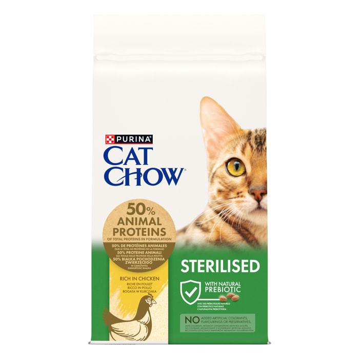 CAT CHOW Sterilised Poulet 10KG