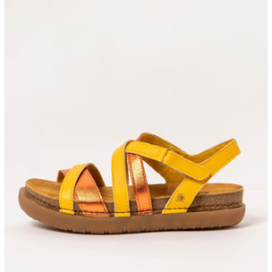 Sandalias 1714 NAPPA YELLOW-ORANGE /RHODES color Yellow-orange