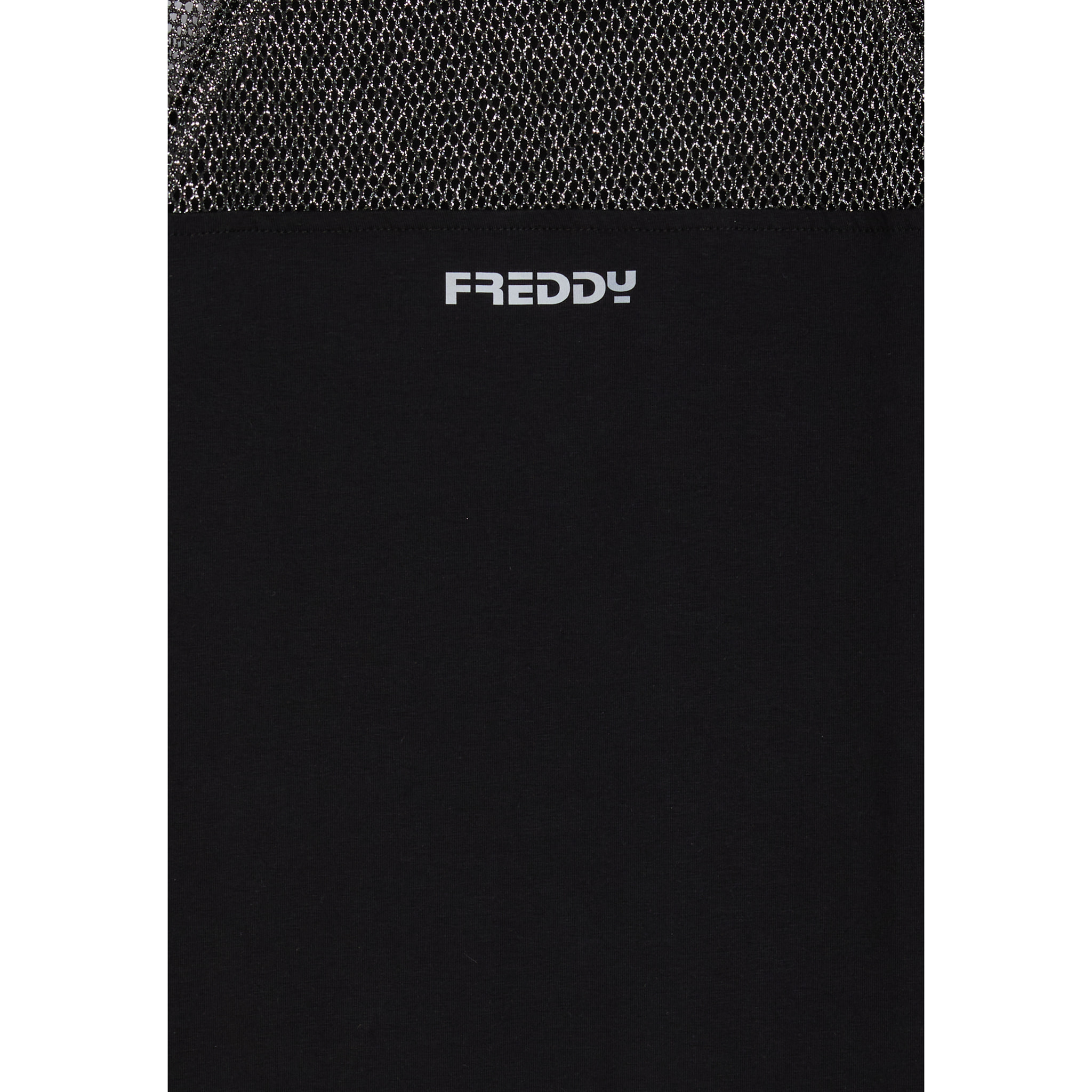 Vestitino Bambina Maxi T-Shirt con Maniche in Mesh Lurex