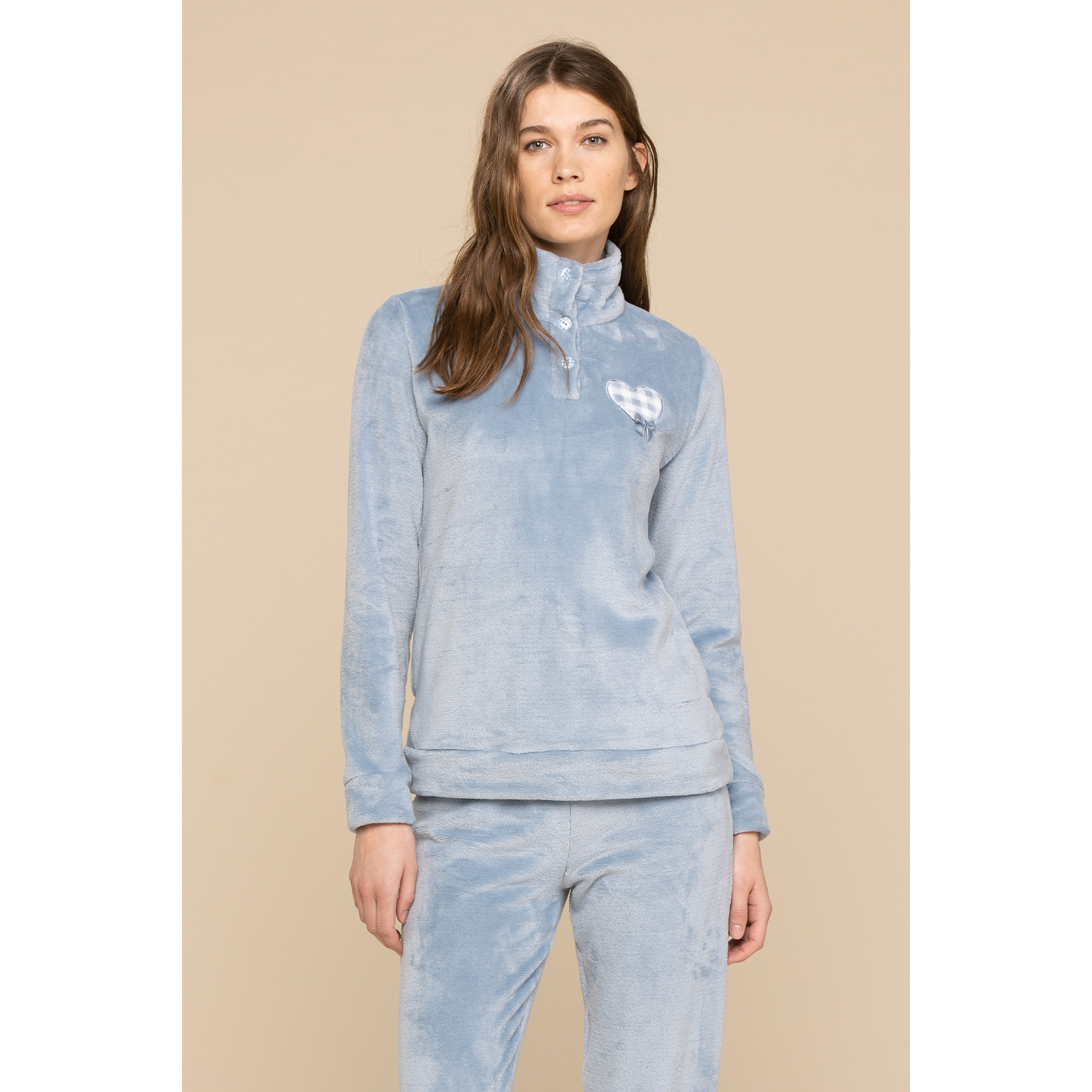 Pigiama donna coral vichy unito Noidinotte