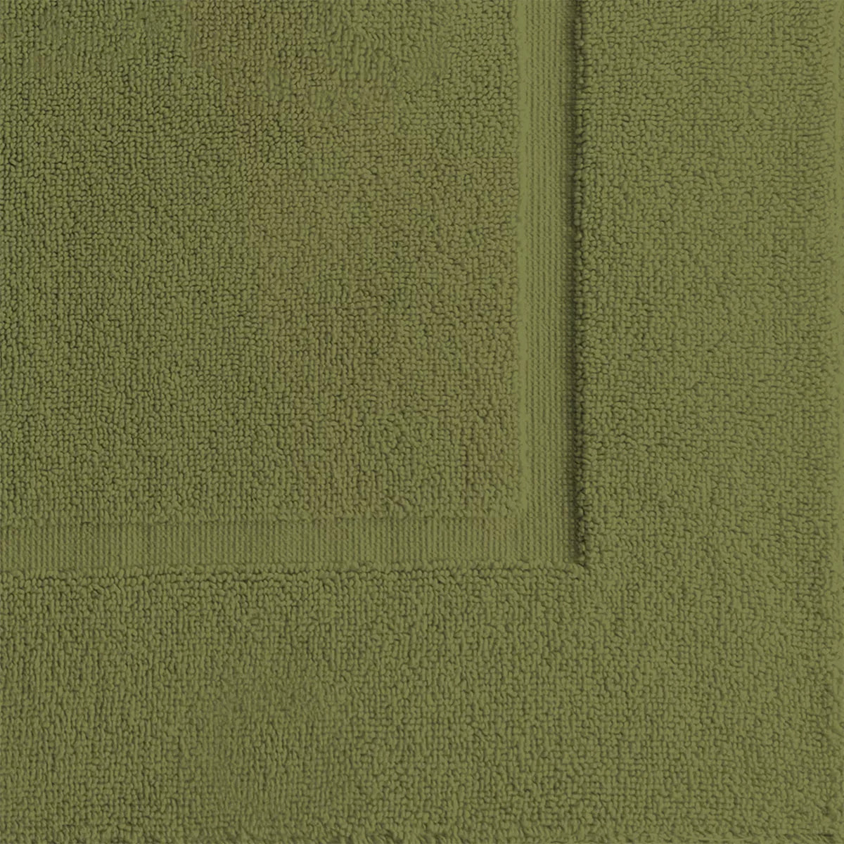 Tapis de bain pur coton 850 g/m² uni vert Vitae mousse