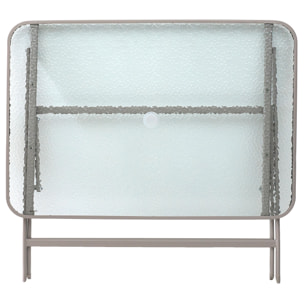 Table Verre Trempe Formentera Beige