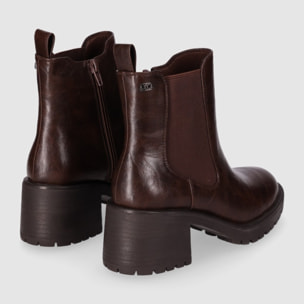 Botines - Marron - Tacón: 5 cm