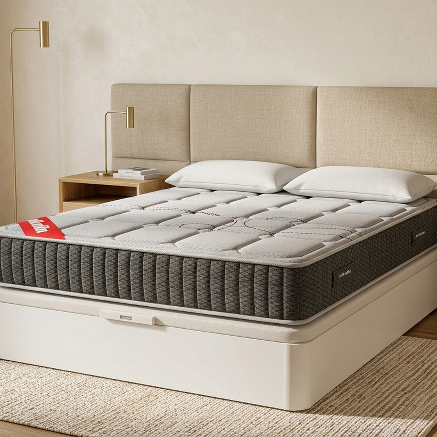 Colchón Muelles Ensacados + Canapé Abatible + Almohada | ENVIO, ENTREGA Y RETIRADA INCLUIDO | Troas