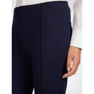 Elena Mirò - Pantaloni slim in punto milano - Blu