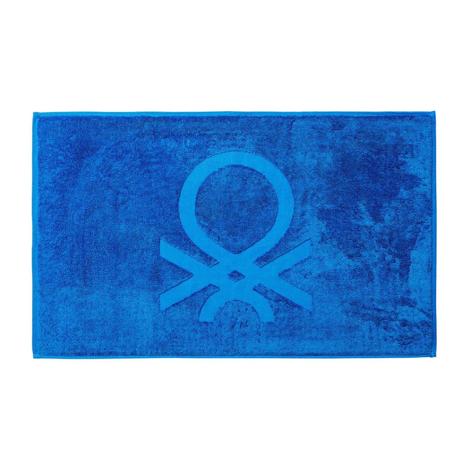 Alfombra de baño de 50x80cm de 100% Algodón 750GSM color Azul Benetton