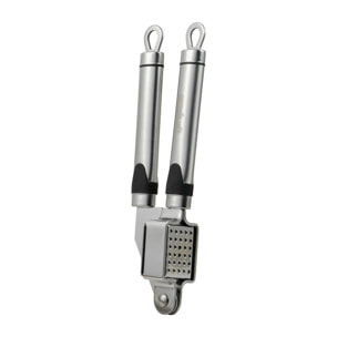 Prensador de ajos 19x5 cm acero inoxidable, triturador manual resistente expert san ignacio