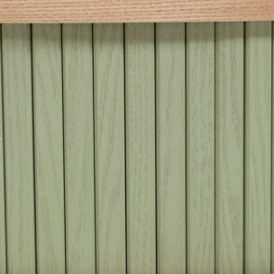 Chevet 2 portes "Nysos" vert olive 54x40x40cm