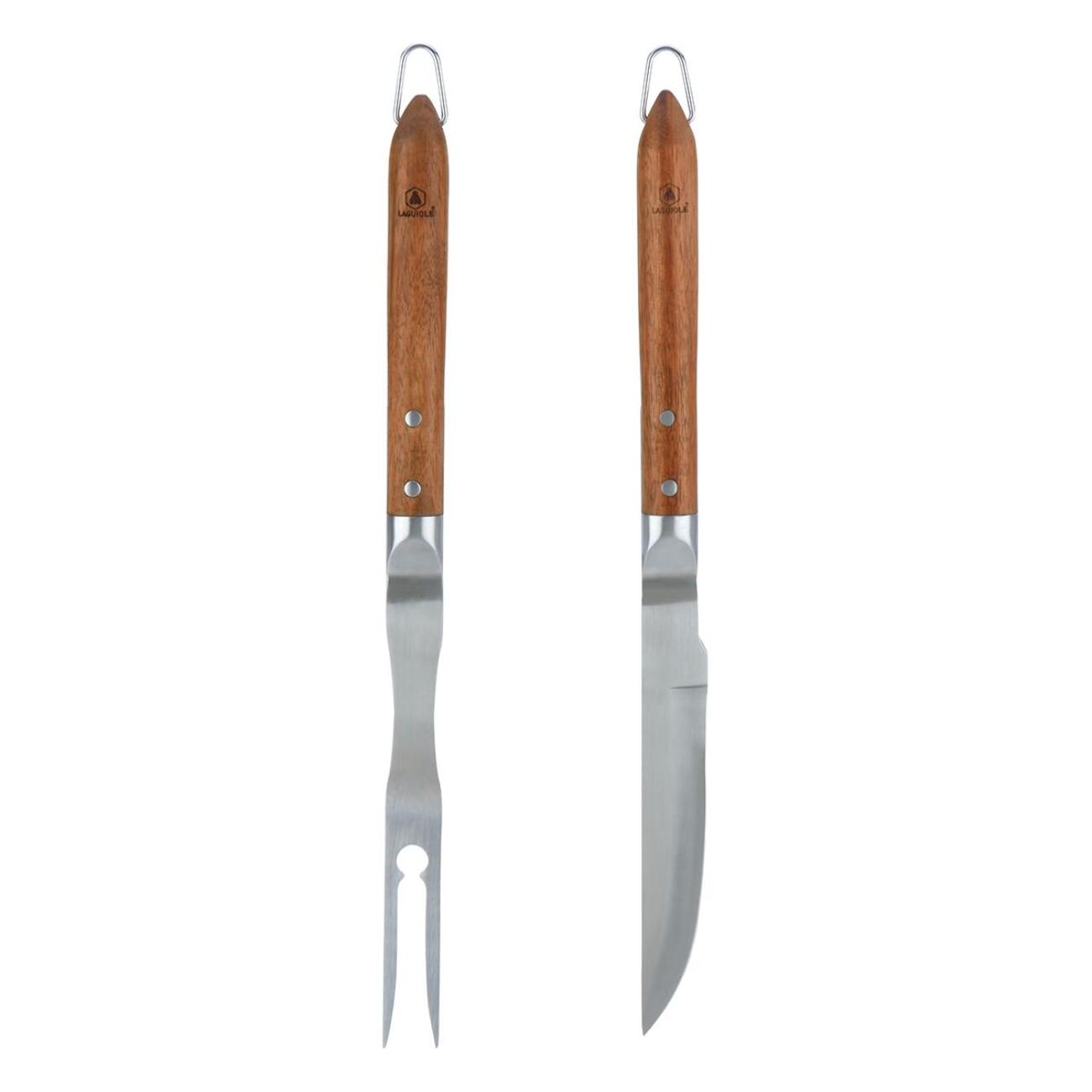 Set de couteau et fourchette de barbecue - "Sève"