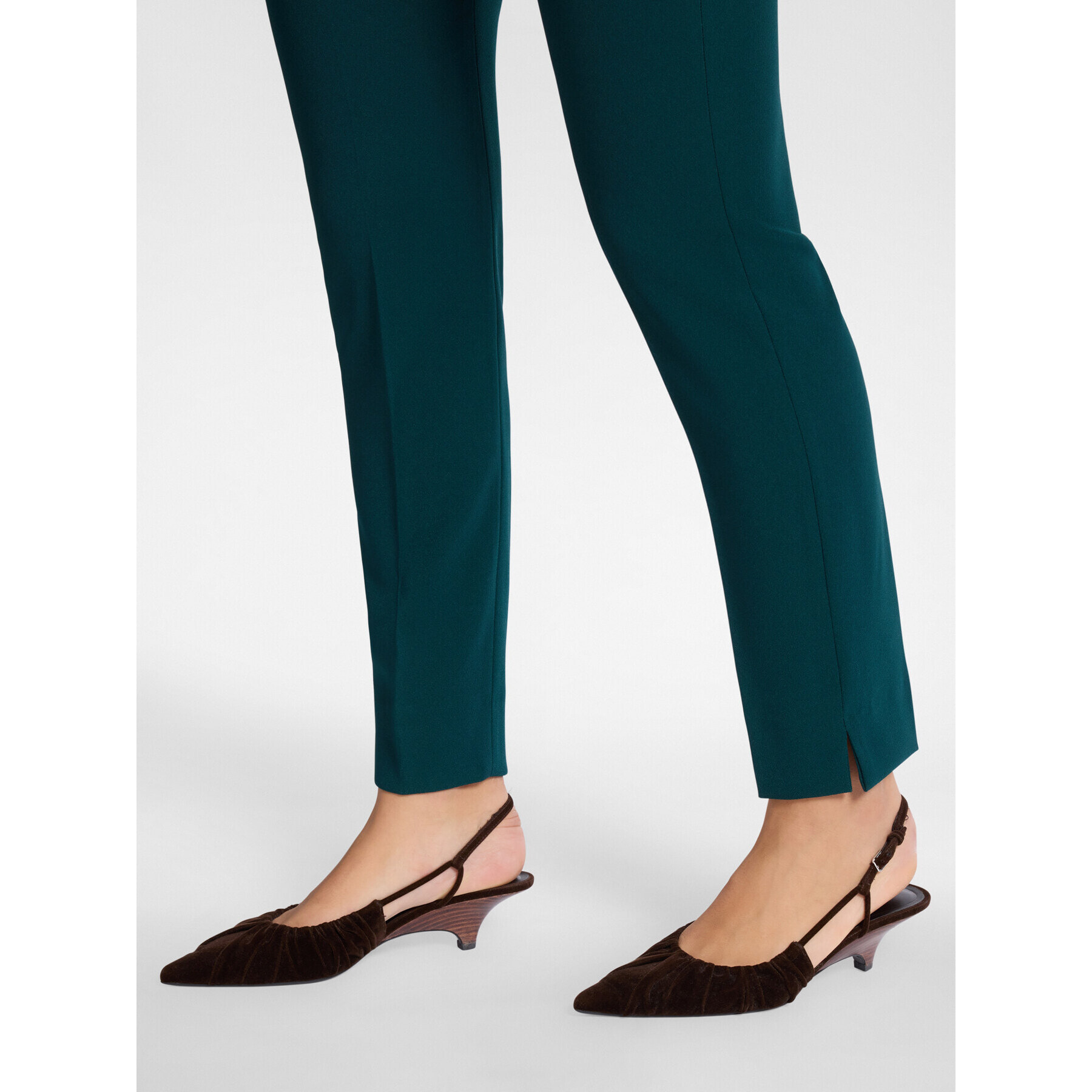 Elena Mirò - Pantaloni slim in tessuto stretch - Verde
