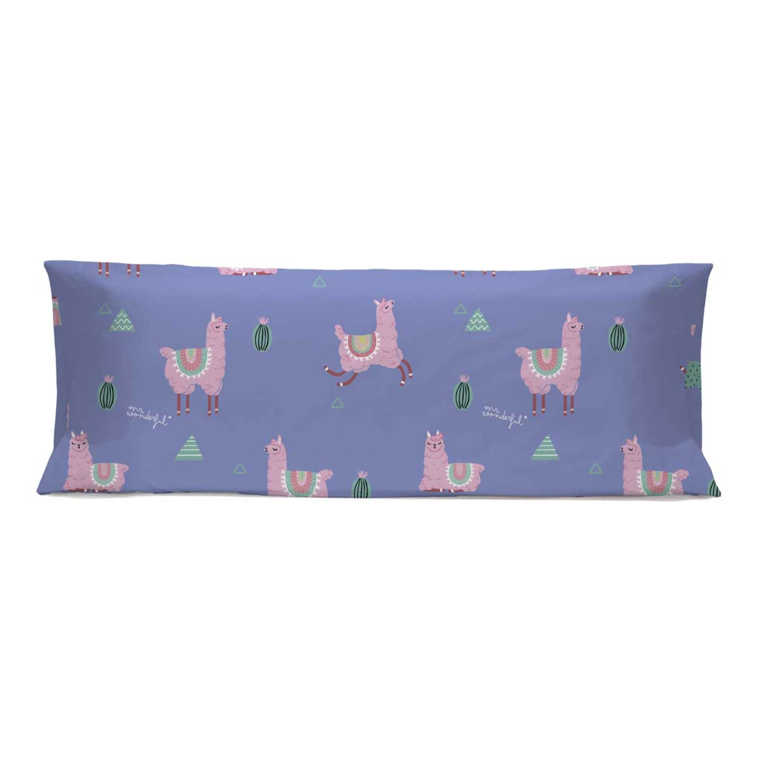 Funda de almohada 45x110 cm (cama de 90 cm) LLAMAS