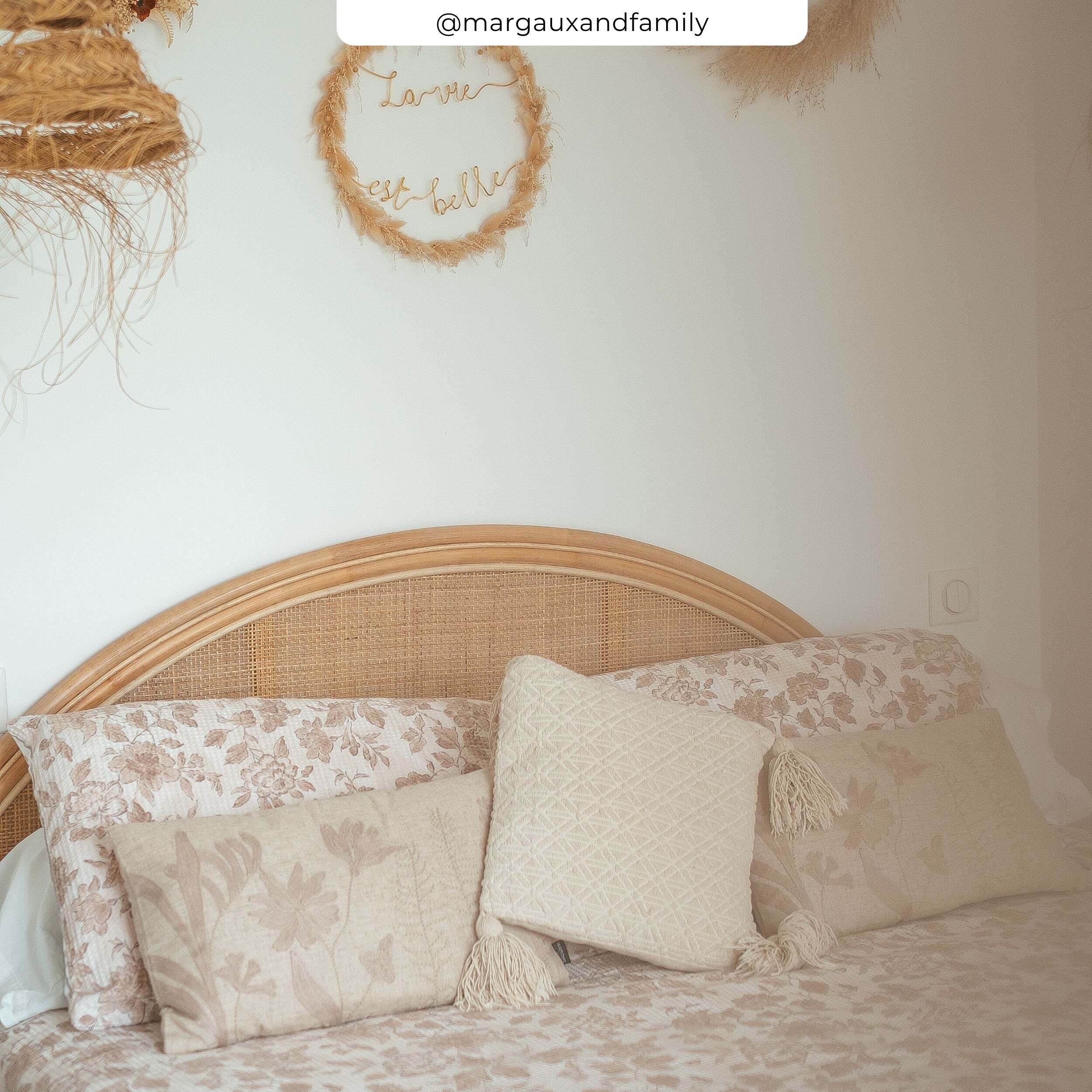 Tête de lit en rotin naturel 160 cm - Madya