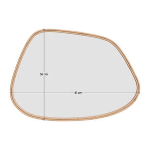 Miroir organique en rotin 81x56 cm - Tseri