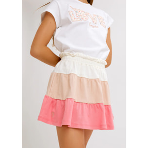 Camiseta de Niña Estampado Unicornio Blanco