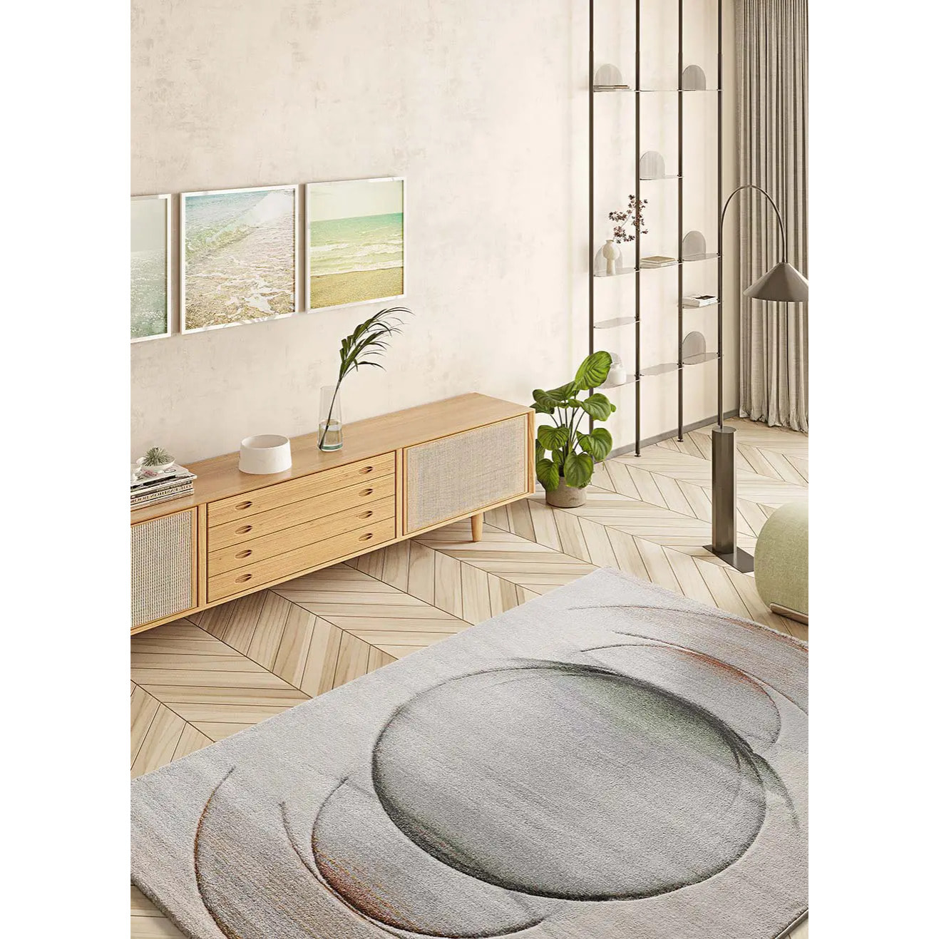 LIBET Alfombra moderna en beige, varias medidas disponibles