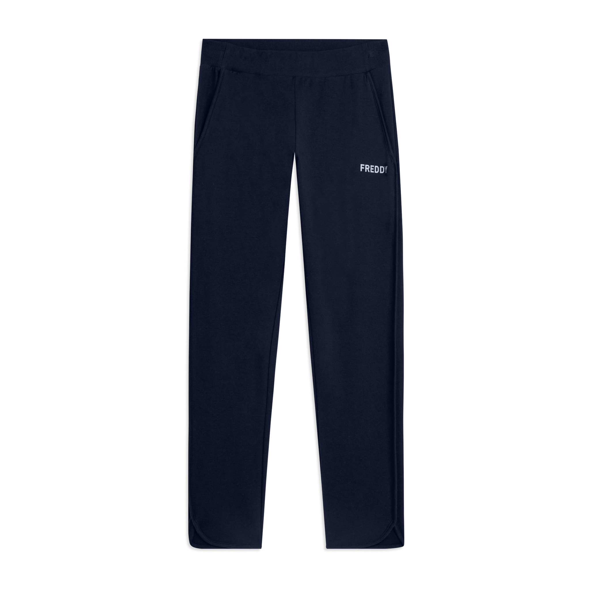 Pantaloni 7/8 con Fondo Stondato e Vita Sagomata