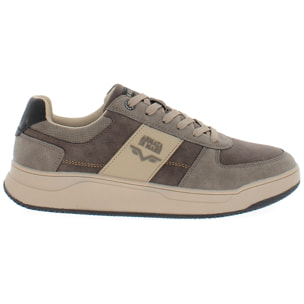 Armata di Mare Scarpe Uomo Sneakers Basse Stringate con Soletta Rimovibile in Memory Foam AMU 2N817 Taupe