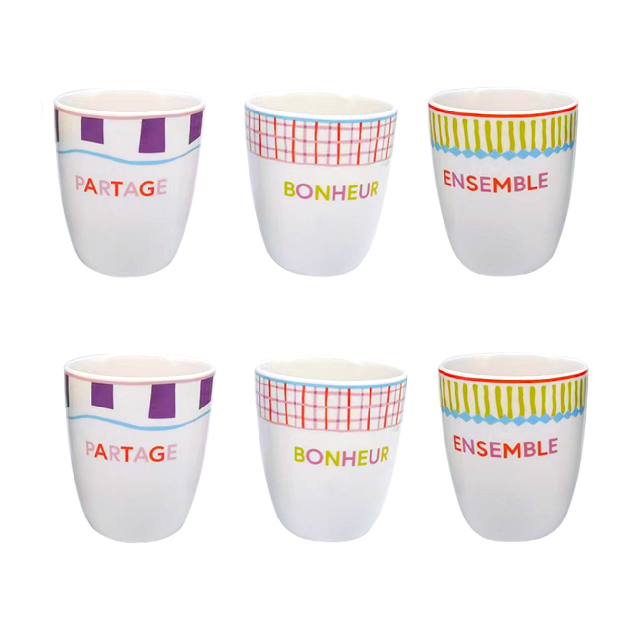 Lot de 6 gobelets, RELAX SUNSET