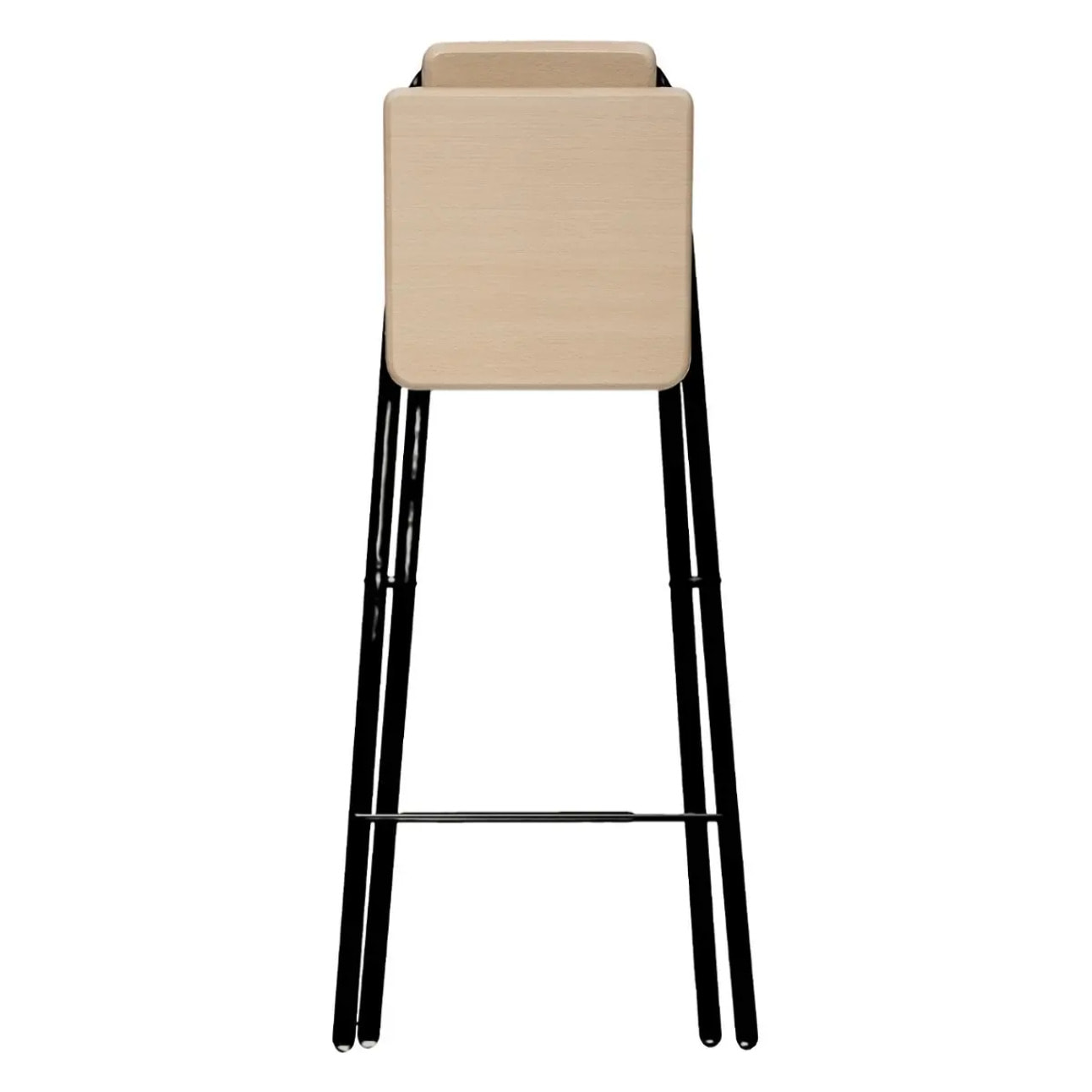 Chaise de bar pliante Effêt chêne naturel Louna