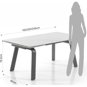 TOMASUCCI tavolo allungabile 
DEEM WHITE MARBLE Multicolore