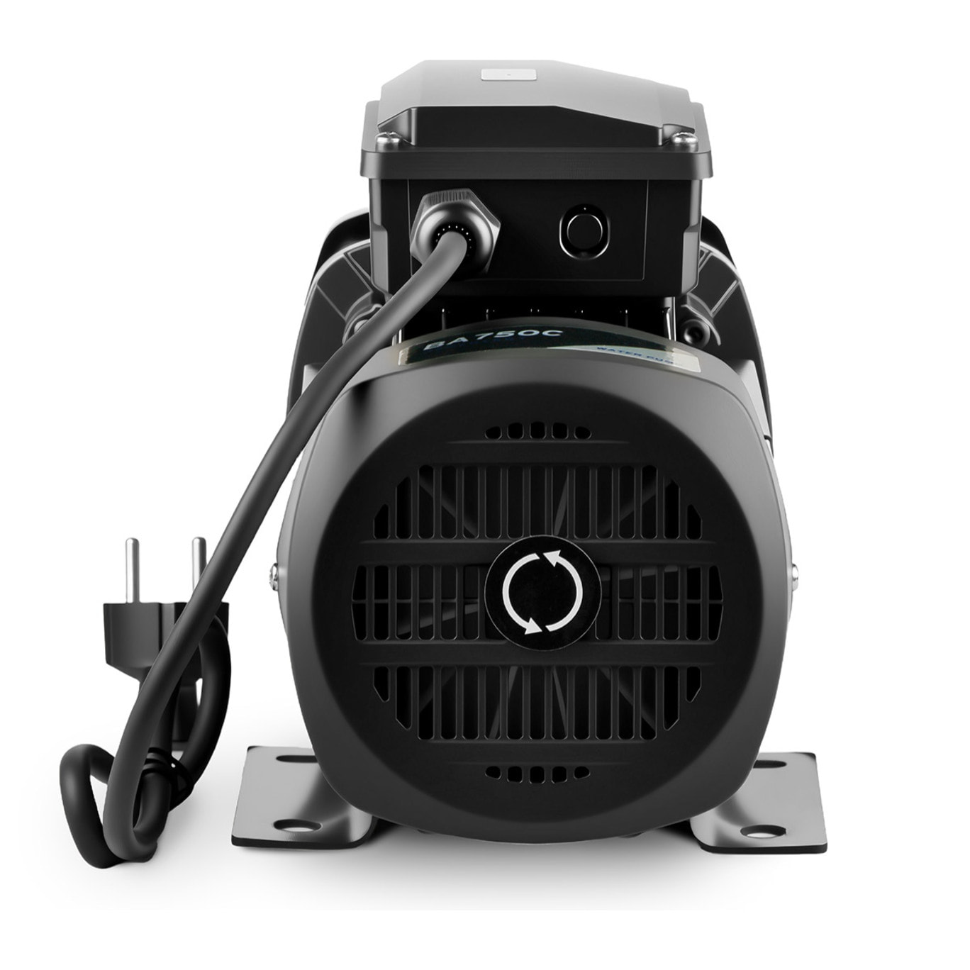 Bomba de agua de 750W con caudal máximo de 56L/min y altura de bombeo hasta 54m, diseñada para aguas claras, con carcasa resistente de acero inoxidable, funcionamiento silencioso, instalación sencilla y bajo mantenimiento - GREENCUT BA750C