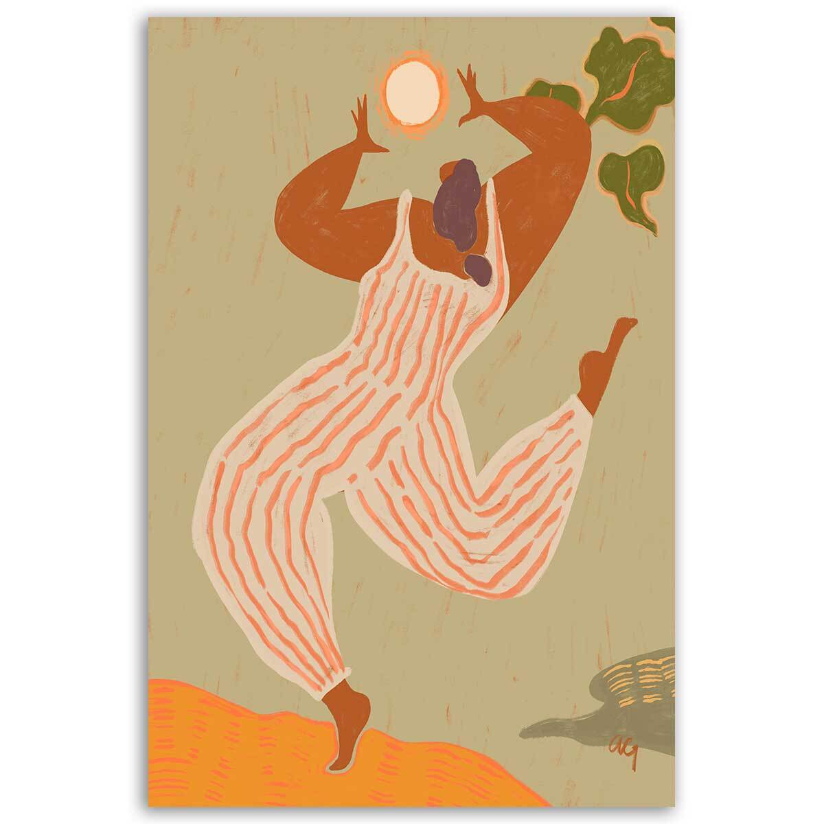 Tableau art spirituel cap vers le soleil Tableau alu Dibond