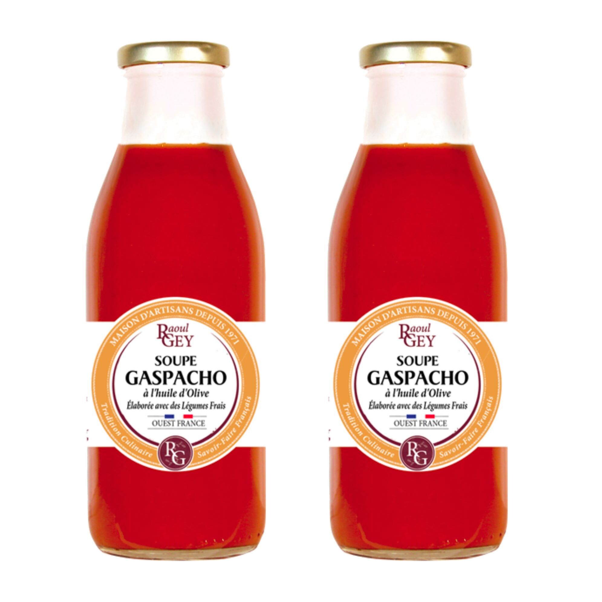 2 x Gaspacho à l'huile d'Olive - 2x50cl - France - Raoul Gey