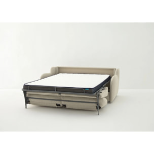 Sofá Cama Basic - Apertura Estilo Italiano - Colchón Matrimonio 140x195 - Tejido Anti-Manchas - 2 Cojines Función Almohada incluídos - 5 Años de Garantía