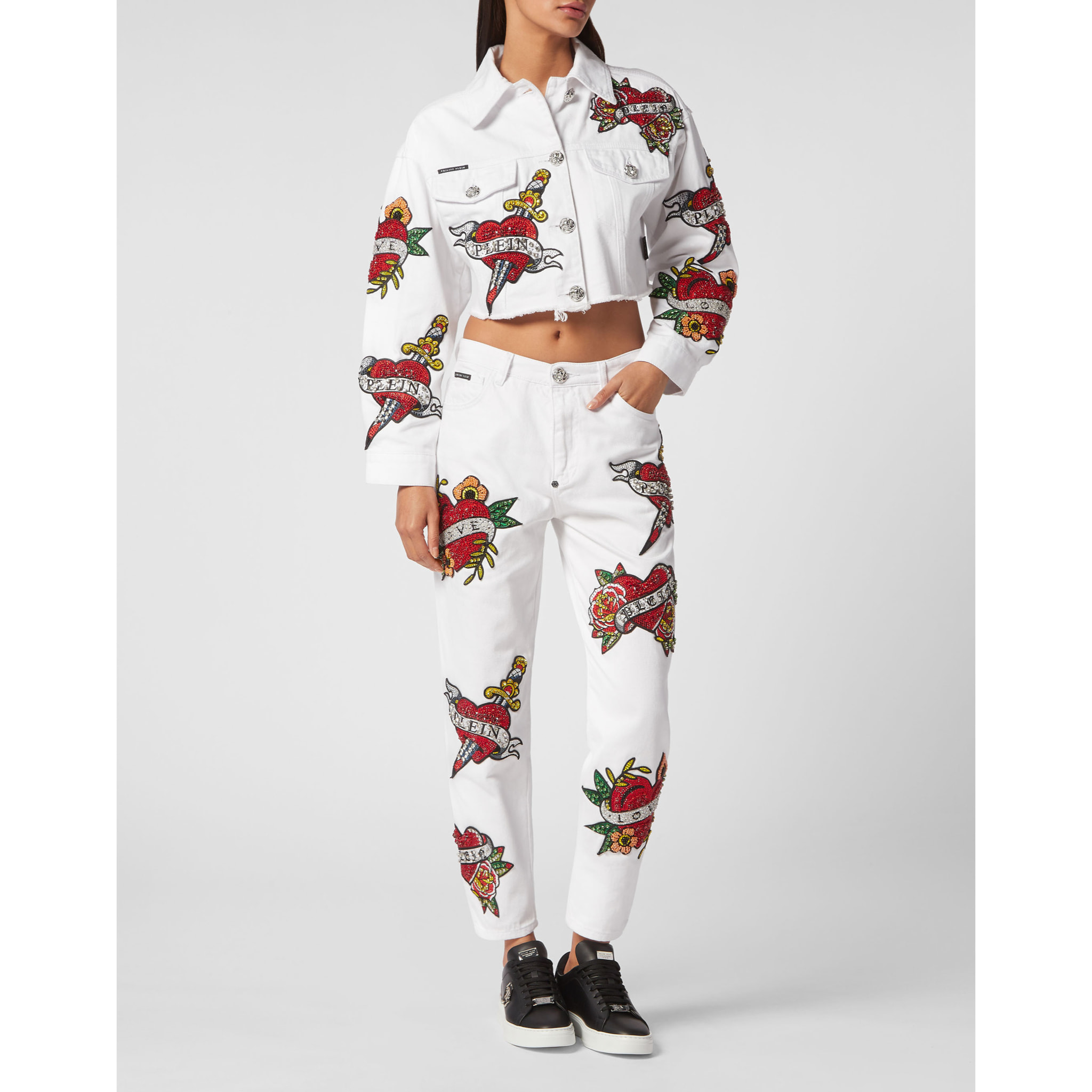 PHILIPP PLEIN Denim Jacket LOVE