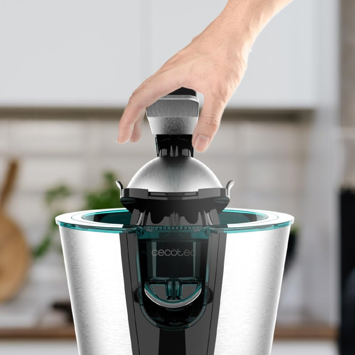 Cecotec Presse-agrumes avec bras levier EssentialVita Hyden 600 Steel