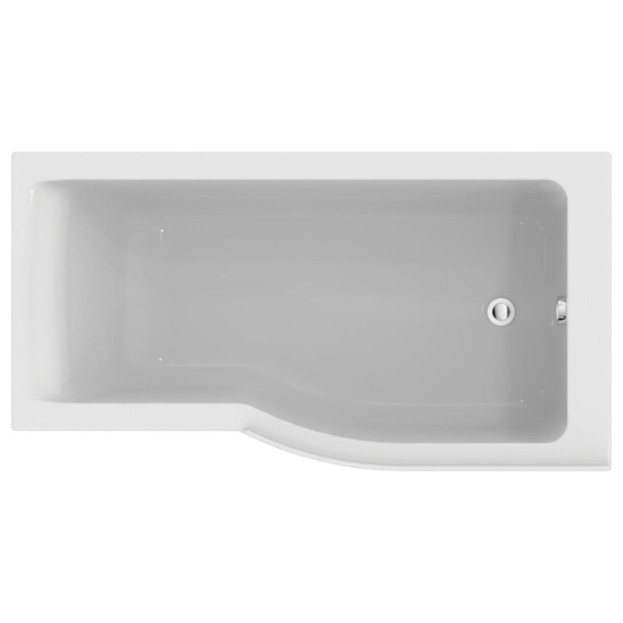 Ideal Standard baignoire pour bain douche170x80 asymétrique Connect Air droite blanc