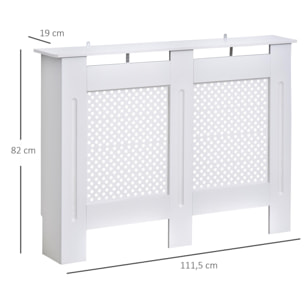 Cubierta para Radiador de Madera Elegante y Moderno 111.5x19x82 cm