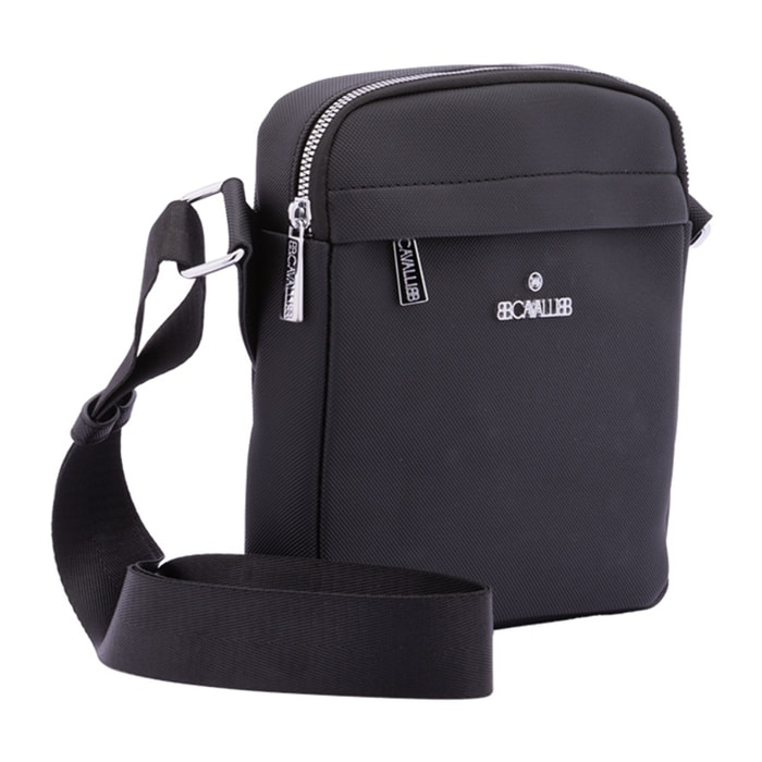 Borsa a tracolla da uomo - Modello False - 100% poliestere - 19.0 x 21.0 x 6.0 cm