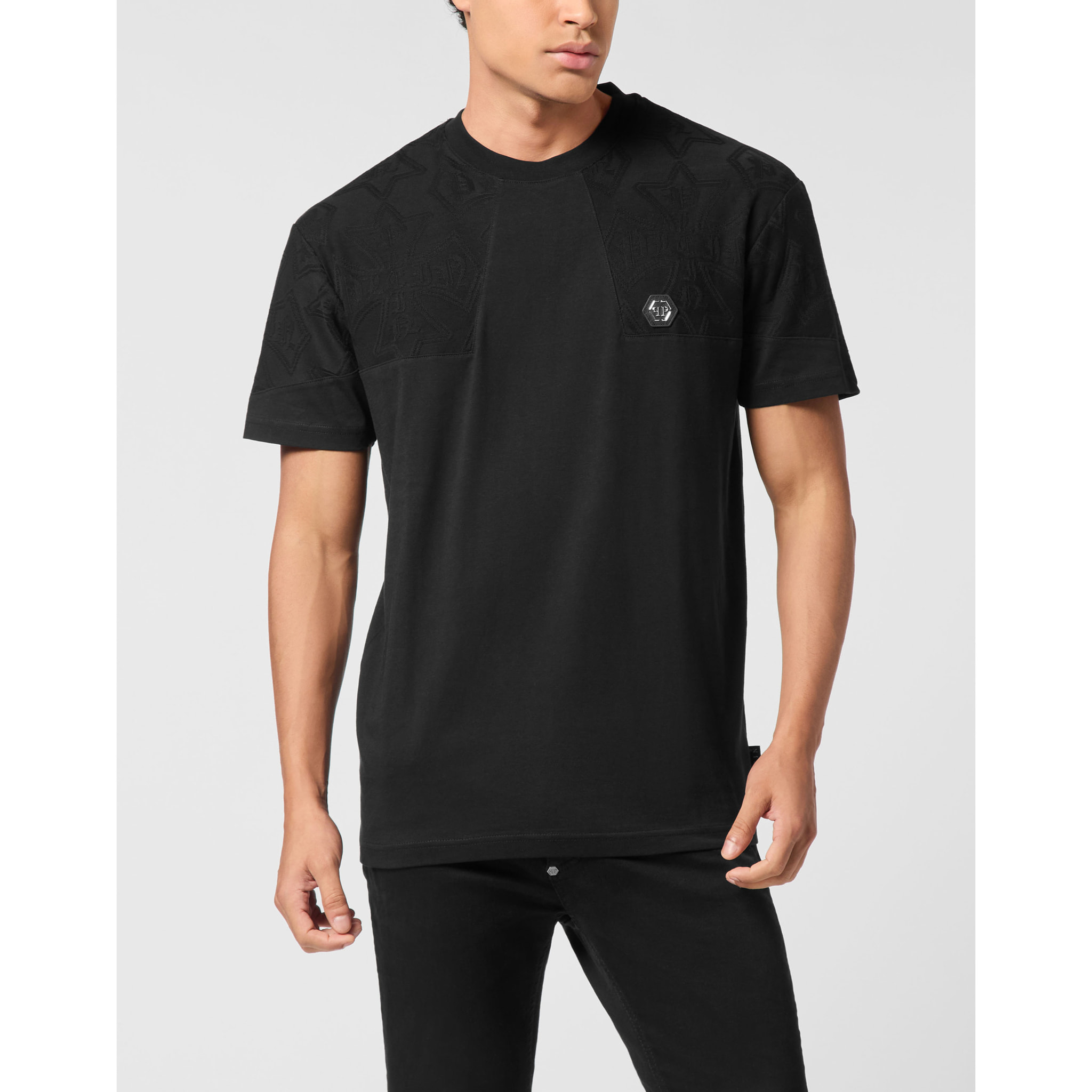 PHILIPP PLEIN T-Shirt Round Neck Ss CREST