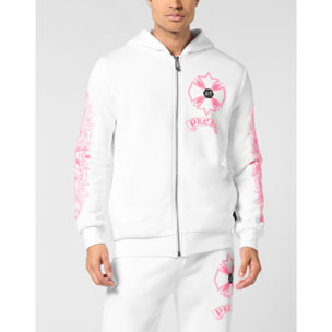 PHILIPP PLEIN Hoodie Sweatjacket CHROME