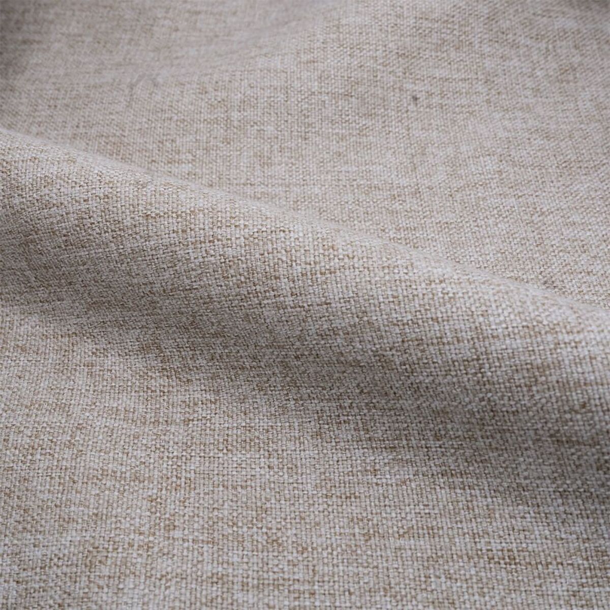 Lot de 2 chaises en tissu beige et pieds en métal - Pipo