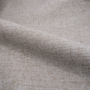 Lot de 2 chaises en tissu beige et pieds en métal - Pipo