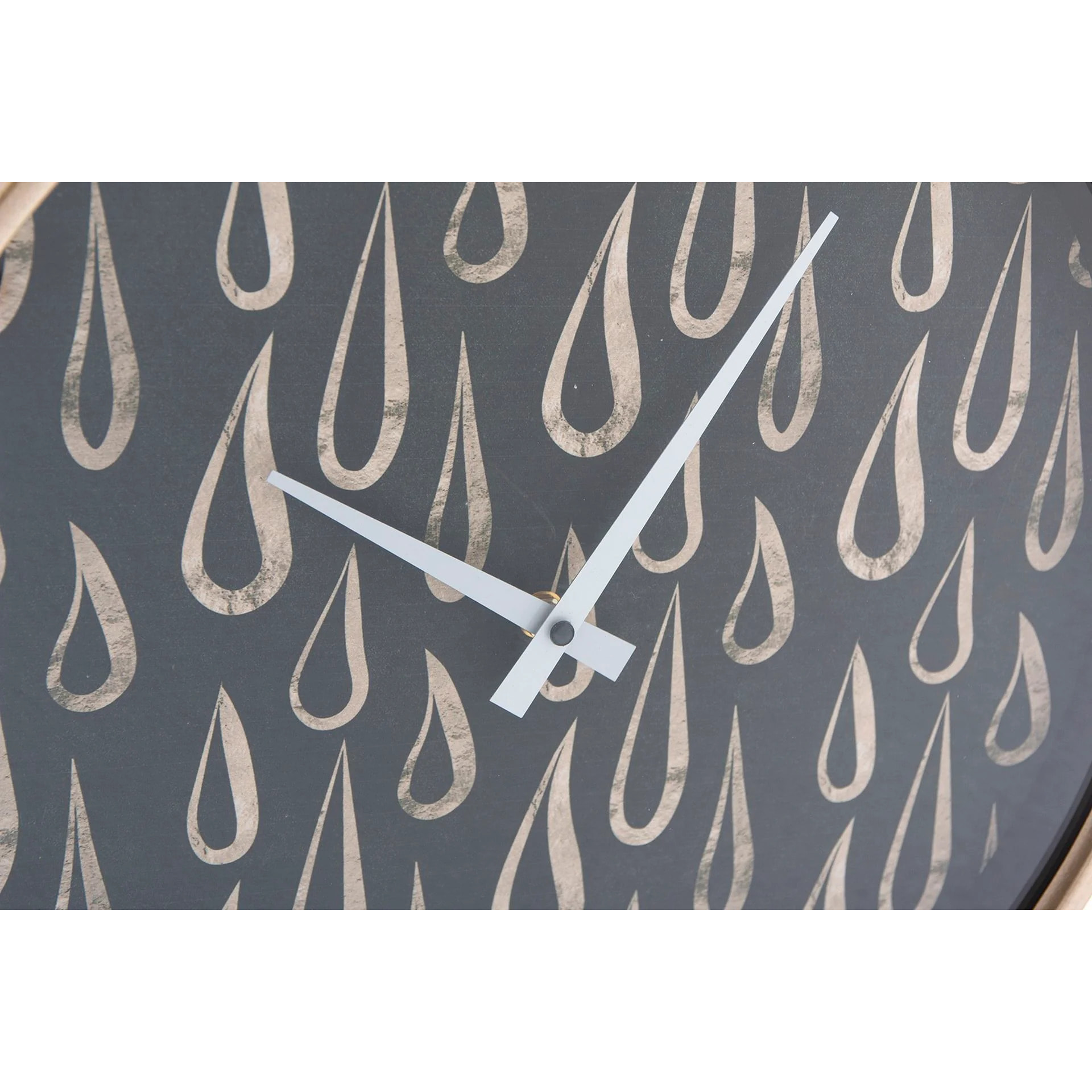 Reloj Pared Cristal / Mdf / Metal 40x6x40 Cm