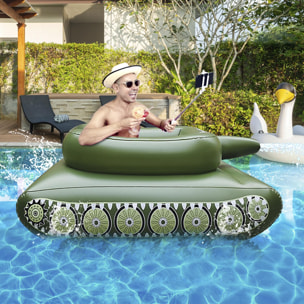 DAM Tanque flotador con pulverizdor cañon de agua. 155x112cm. 155x112x61 Cm. Color: Verde Militar